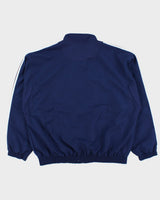 Vintage 1990s Adidas Navy 3-Stripe Shell Windbreaker Jacket - XL