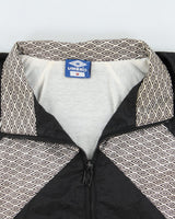 Vintage 1990s Umbro Monogram Embroidered Soft Shell Windbreaker Jacket - M