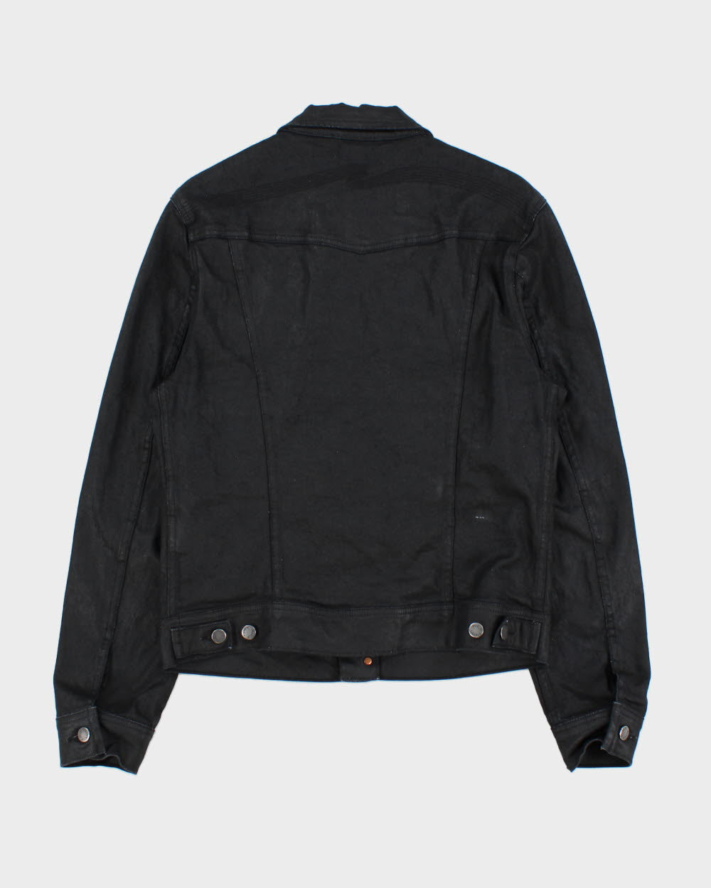 Nudie Jeans Back To Black Tar Denim Conny Jacket - M