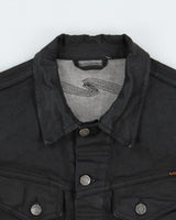 Nudie Jeans Back To Black Tar Denim Conny Jacket - M