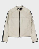 Vintage Y2K 00s Danier Leather Tape Slim Fit Cafe Racer Biker Jacket - S