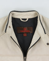 Vintage Y2K 00s Danier Leather Tape Slim Fit Cafe Racer Biker Jacket - S