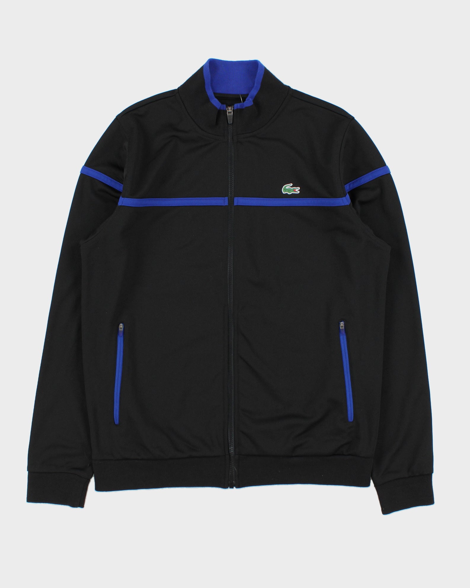 Vintage Lacoste Sport Black Classic Croc Track Jacket - L
