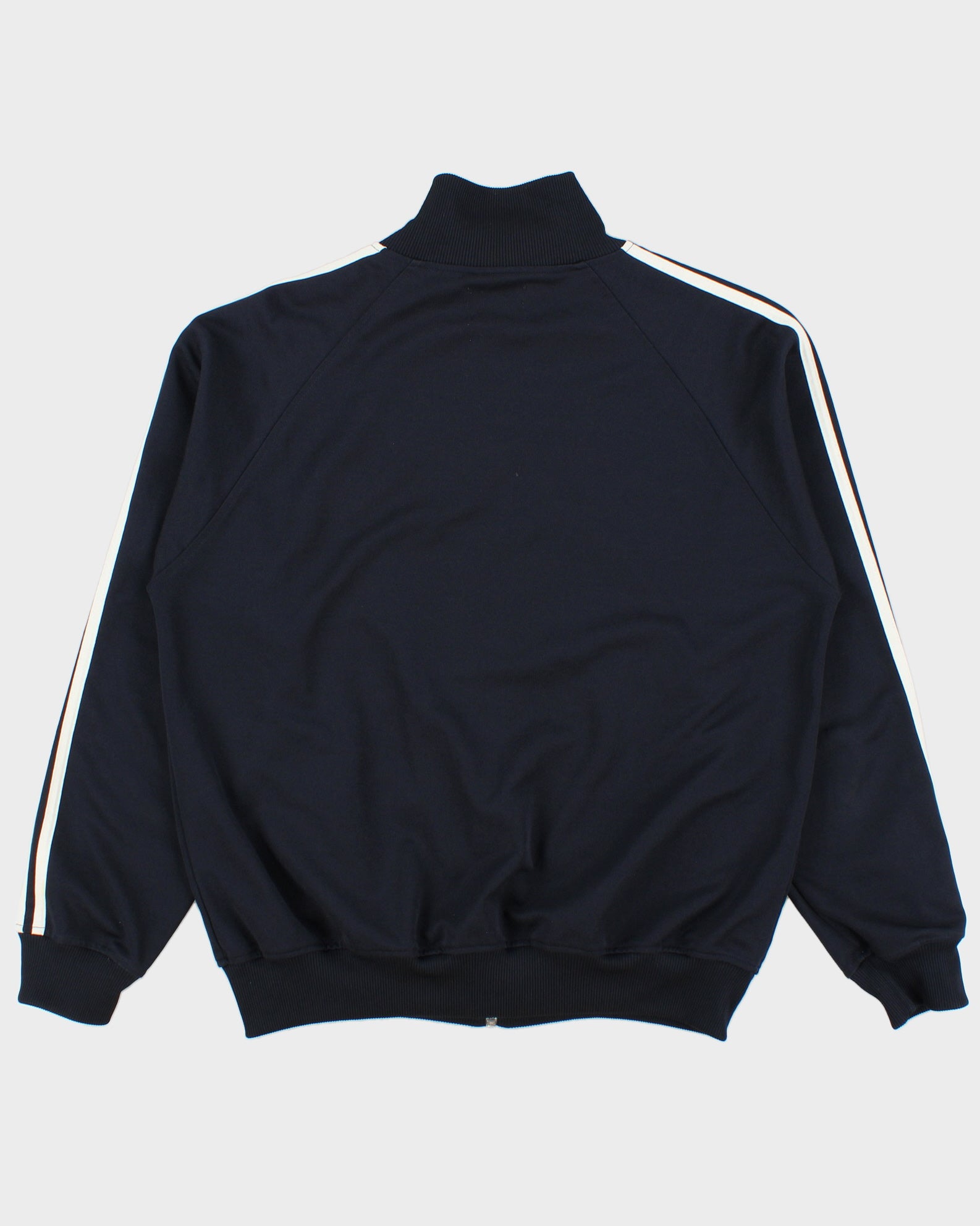 Vintage Y2K 00s Fred Perry Navy Striped Classic Funnel Neck Track Jacket - M