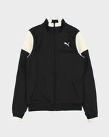 Vintage Puma Black Striped Classic Funnel Neck Track Jacket - S