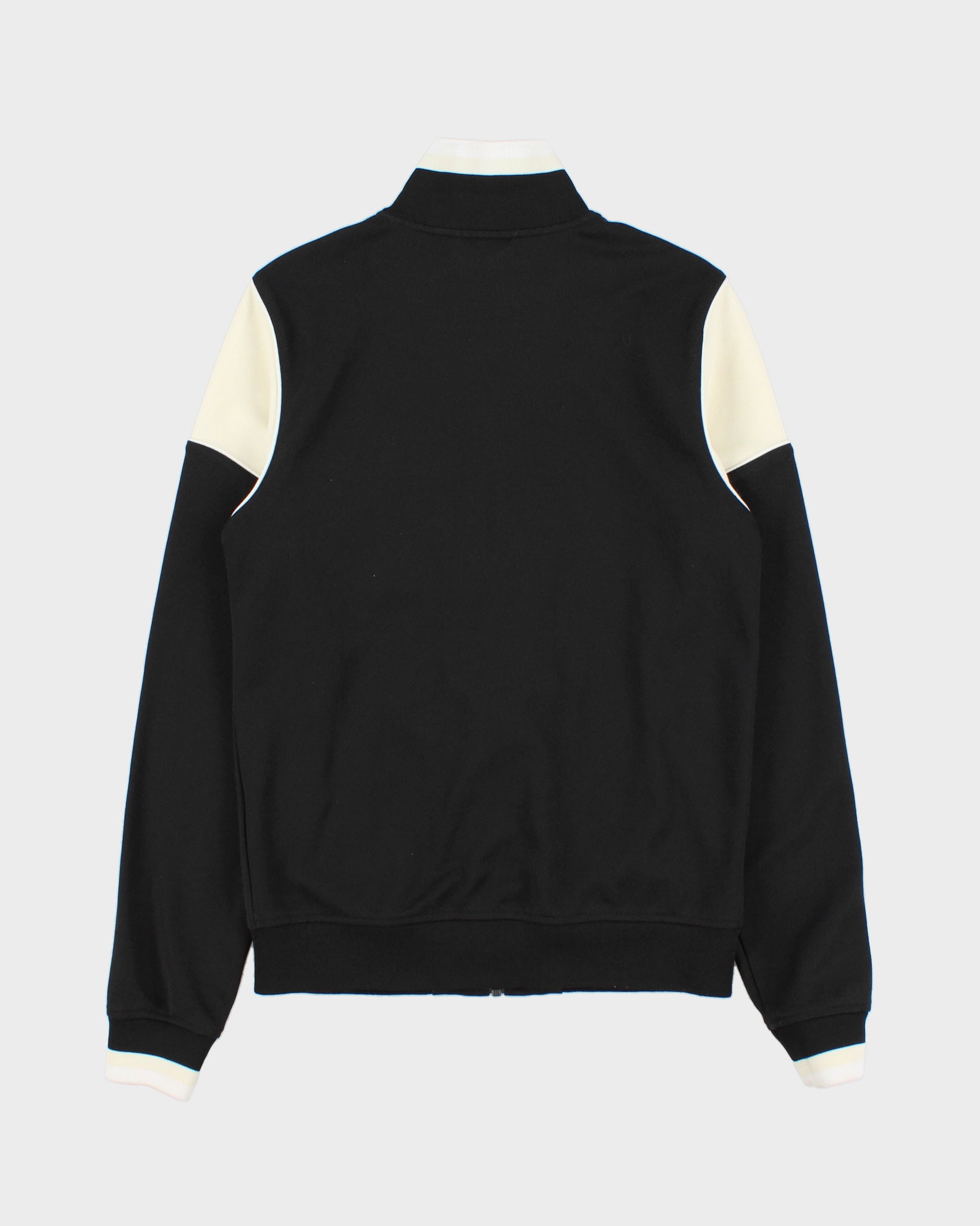 Vintage Puma Black Striped Classic Funnel Neck Track Jacket - S