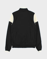 Vintage Puma Black Striped Classic Funnel Neck Track Jacket - S