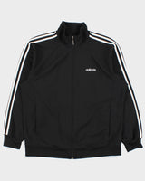 Vintage Y2K 00s Adidas Heavyweight Classic 3-Stripe Funnel Neck Track Jacket - M