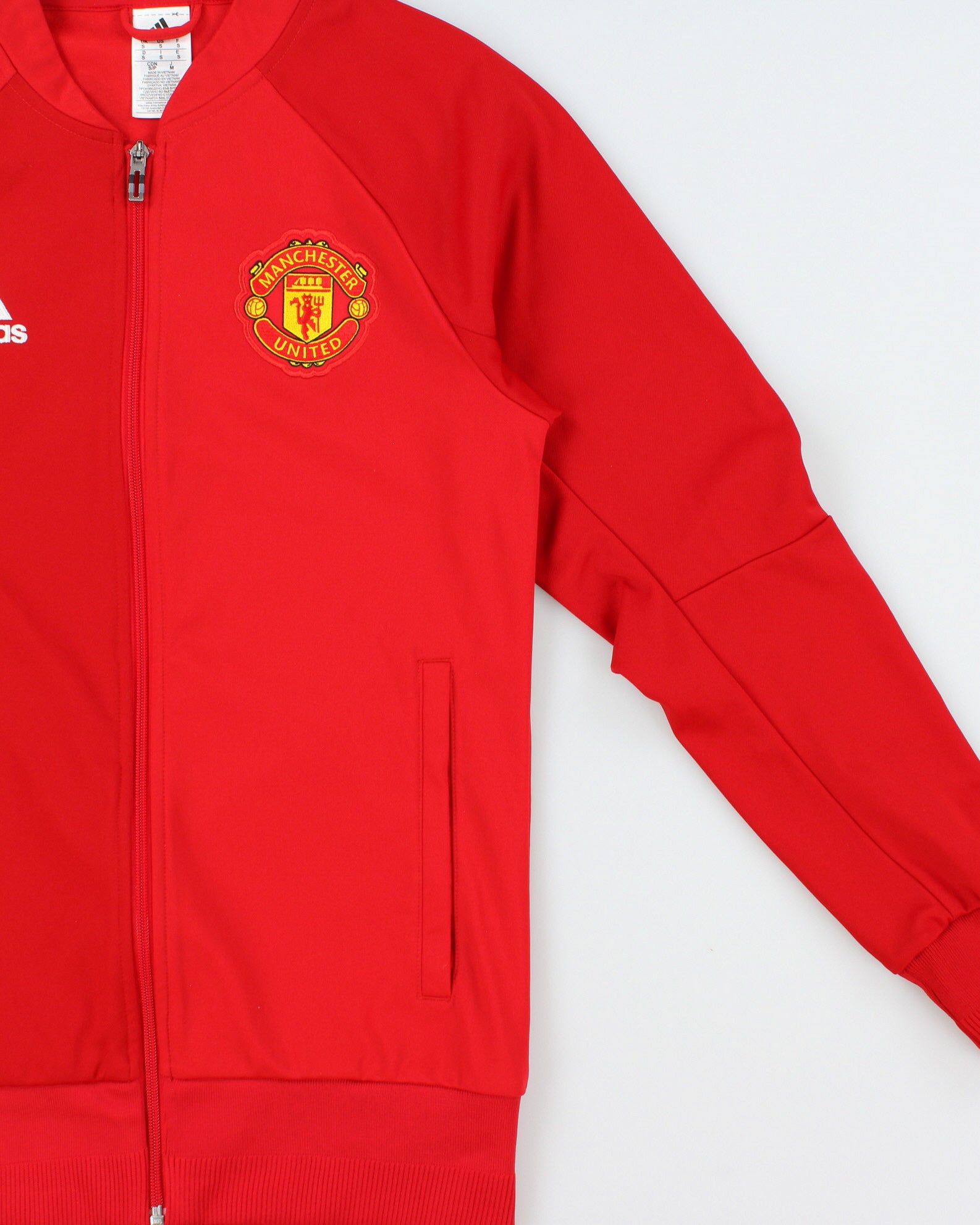 2015-16 Adidas Manchester United FC Two-Tone Football Track Jacket - S