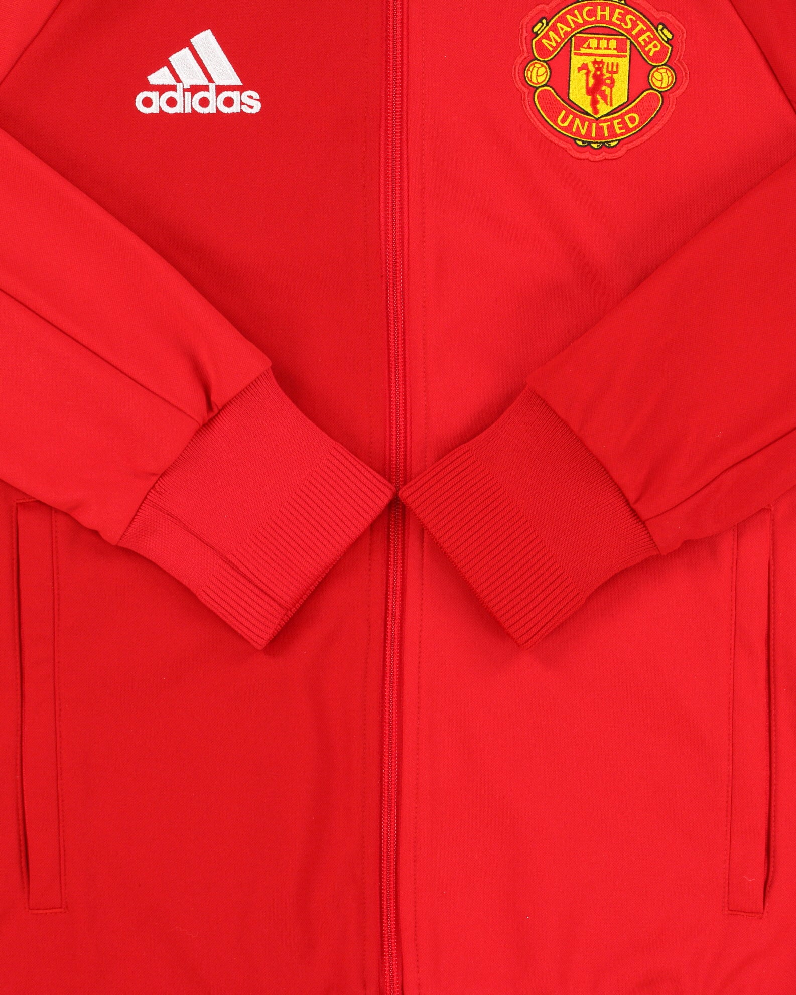 2015-16 Adidas Manchester United FC Two-Tone Football Track Jacket - S