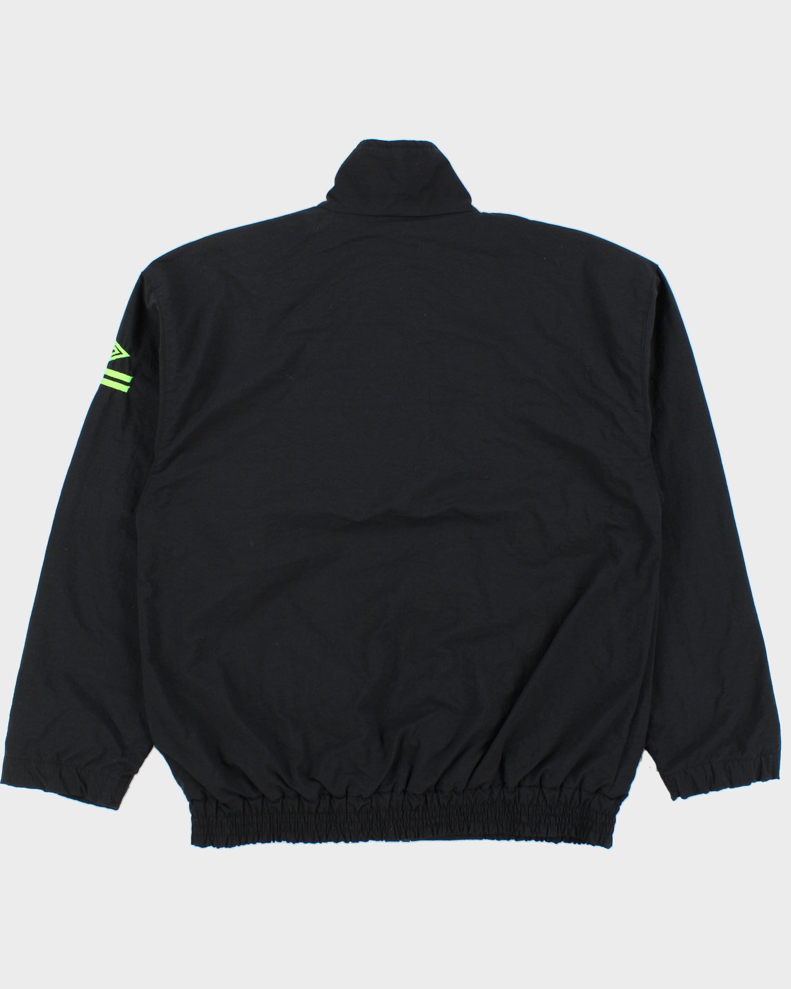 Vintage 1990s Umbro Volt Green Embroidered Shell Bomber Jacket - S