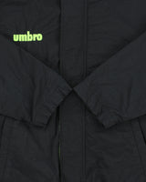 Vintage 1990s Umbro Volt Green Embroidered Shell Bomber Jacket - S