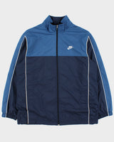 Vintage Y2K 00s Nike Two-Tone Embroidered Shell Windbreaker Jacket - L
