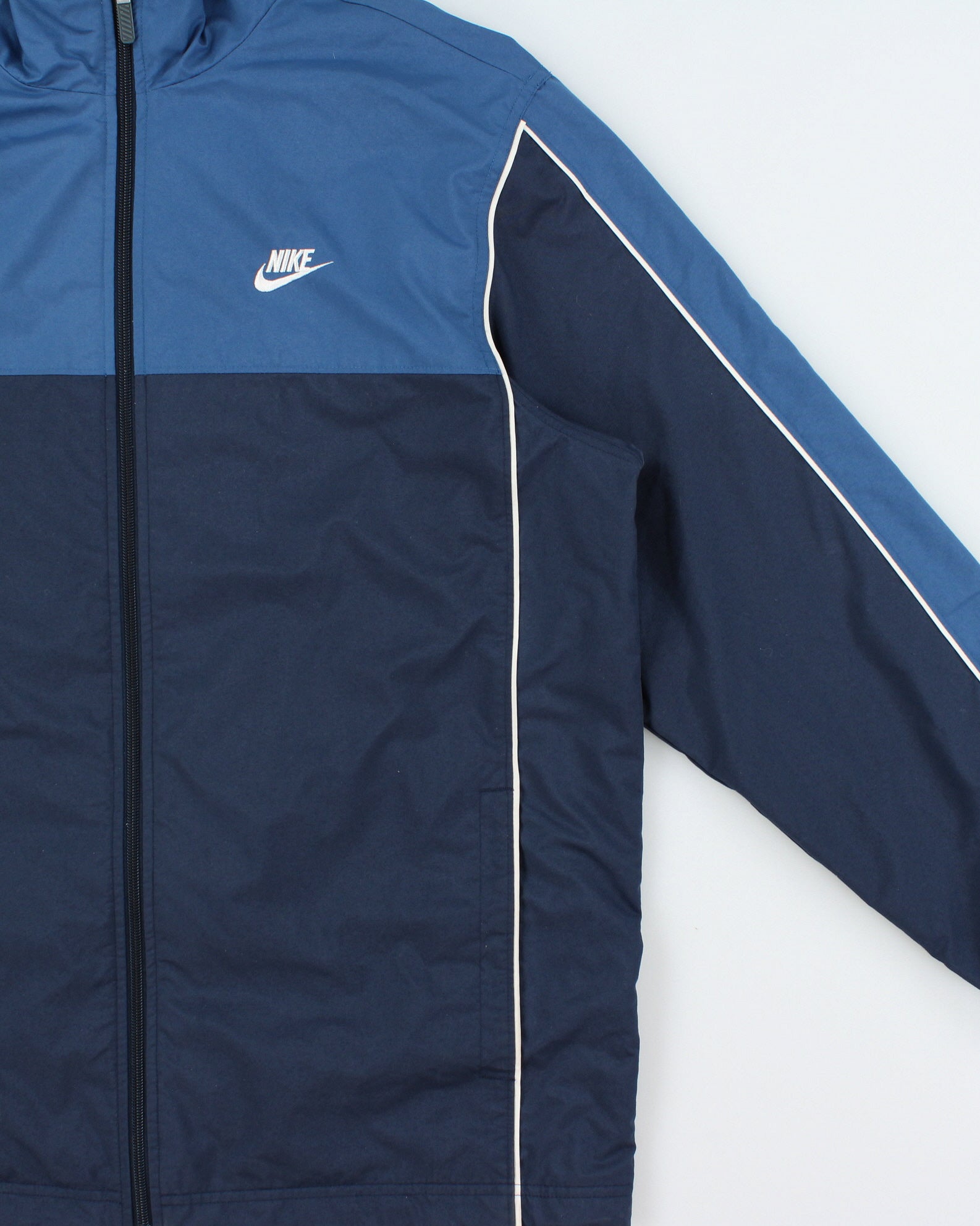 Vintage Y2K 00s Nike Two-Tone Embroidered Shell Windbreaker Jacket