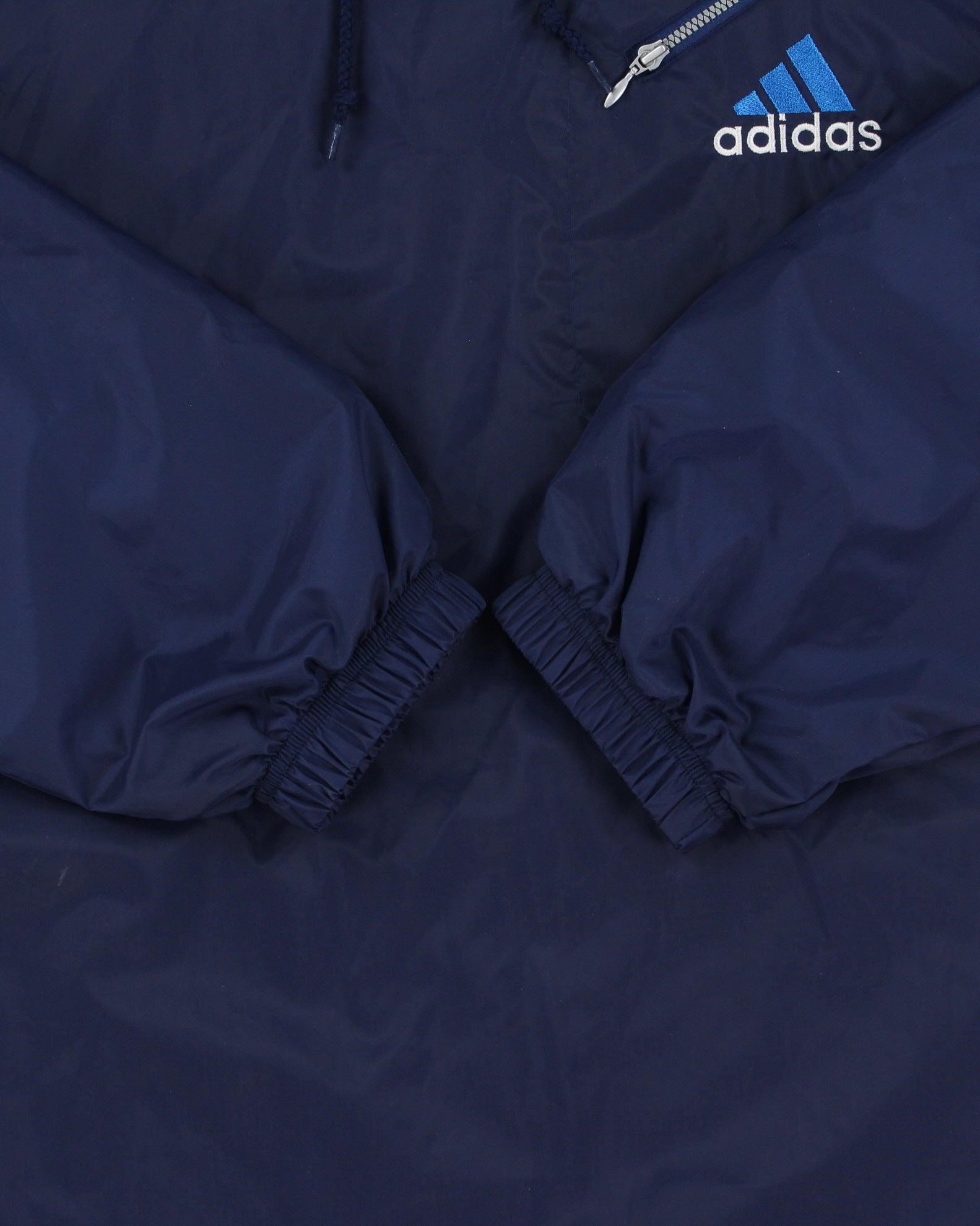DSWT Vintage 1990s Adidas Navy Wind Trainer Pullover Jacket - XXL