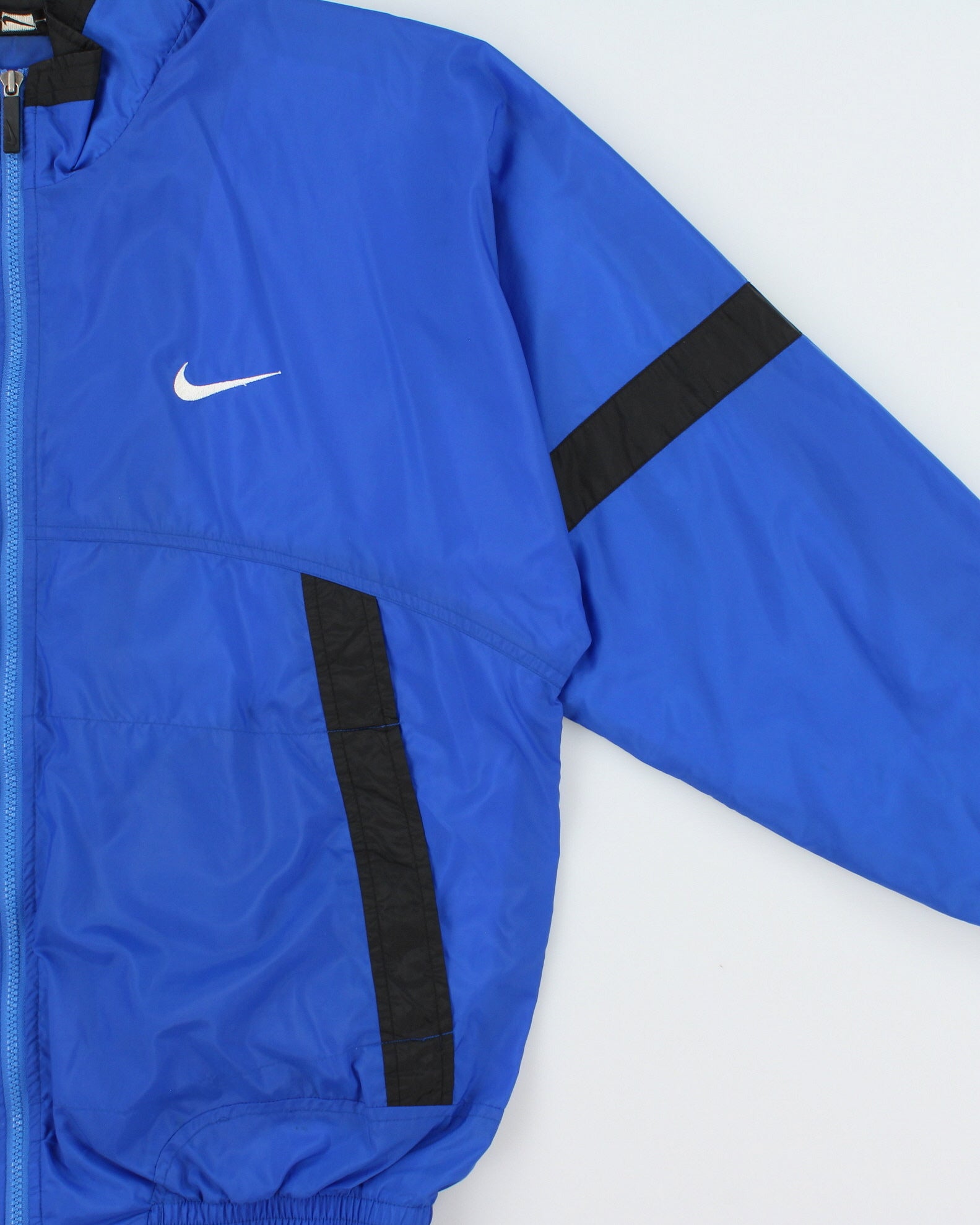 Vintage 1990s Nike Big Swoosh Soft Shell Windbreaker Jacket - M