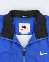 Vintage 1990s Nike Big Swoosh Soft Shell Windbreaker Jacket - M