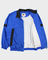 Vintage 1990s Nike Big Swoosh Soft Shell Windbreaker Jacket - M