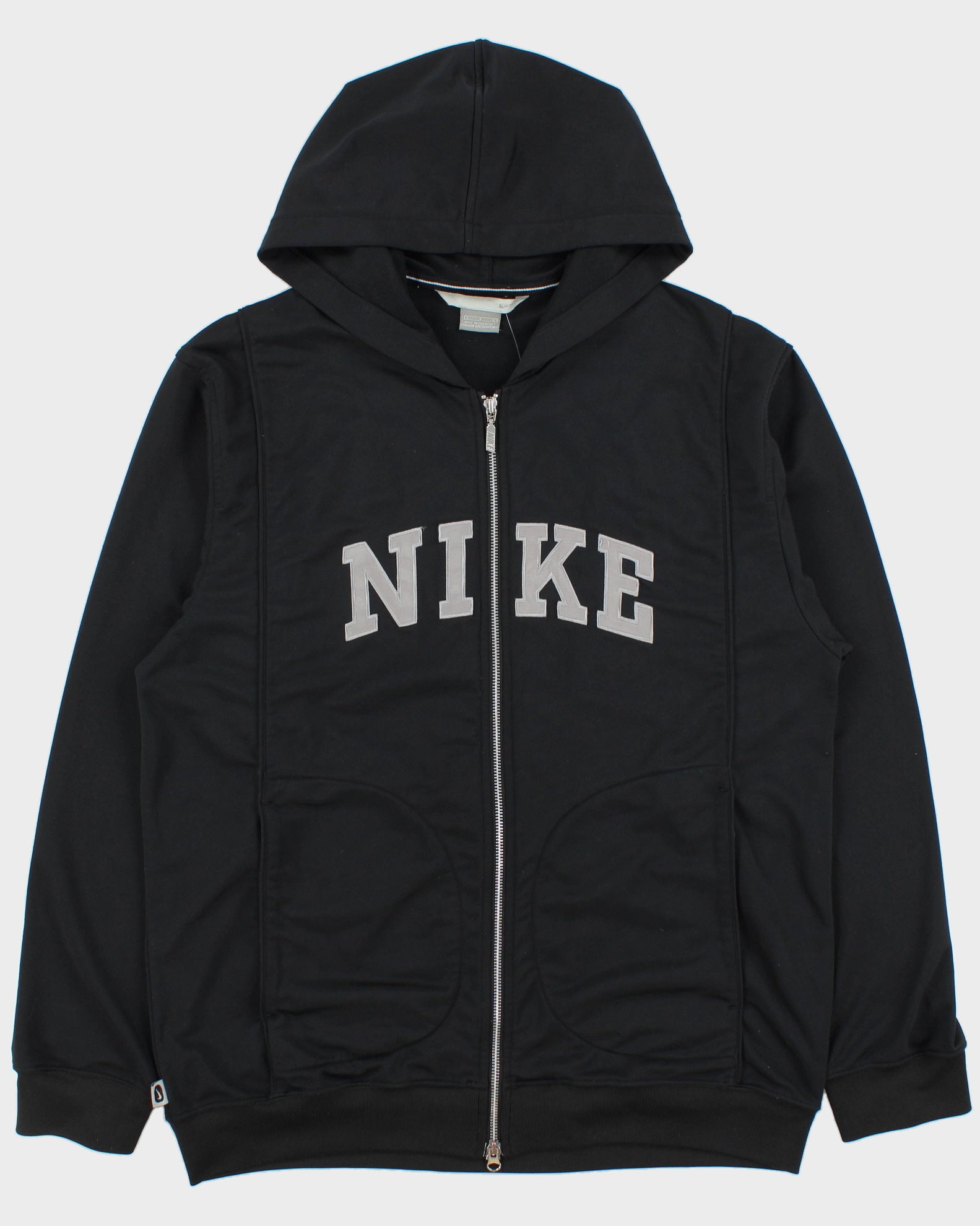 Vintage Y2K 00s Nike Embroidered Spell Out Hooded Track Jacket - L