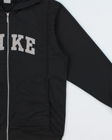 Vintage Y2K 00s Nike Embroidered Spell Out Hooded Track Jacket - L