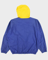 Vintage 1990s Polo Sport Ralph Lauren Shell Canvas Hooded Funnel Neck Jacket - M