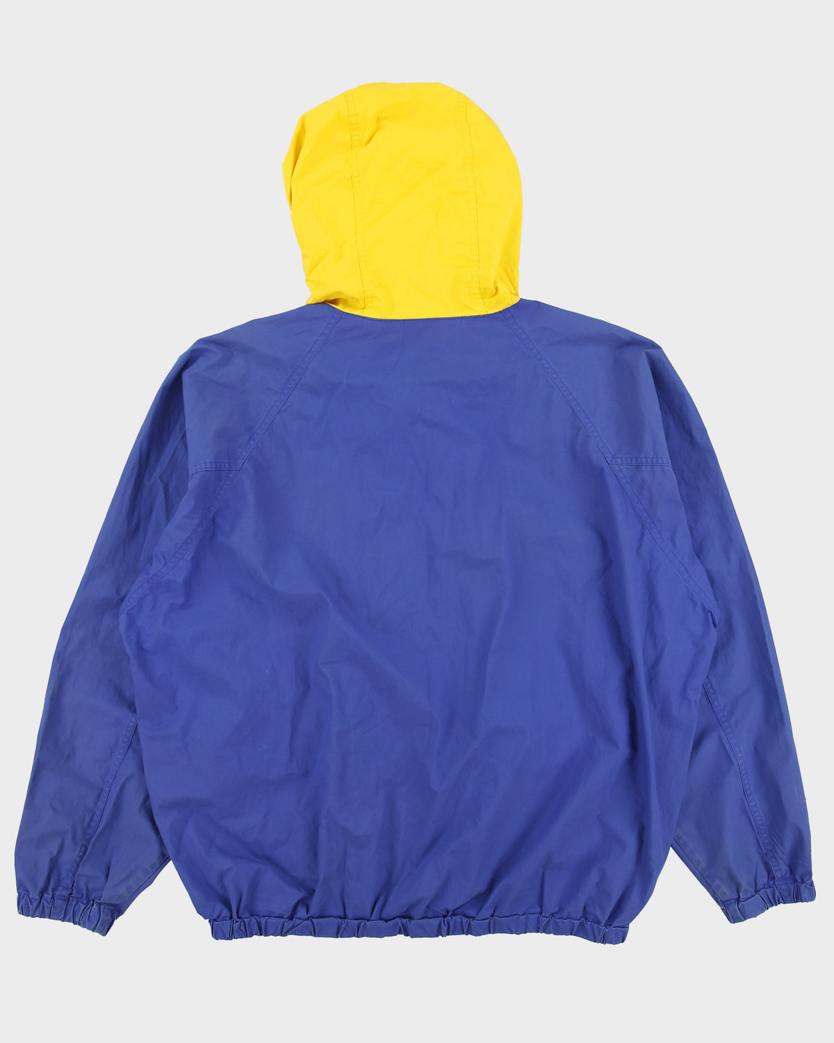 Vintage 1990s Polo Sport Ralph Lauren Shell Canvas Hooded Funnel Neck Jacket - M