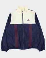 Vintage 1990s Adidas Embroidered 3-Stripe Shell Bomber Jacket - M
