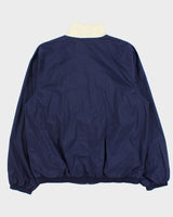 Vintage 1990s Adidas Embroidered 3-Stripe Shell Bomber Jacket - M