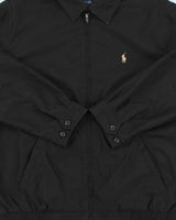 Vintage Y2K 00s Polo Ralph Lauren Black Bi-Swing Soft Shell Harrington Jacket - L