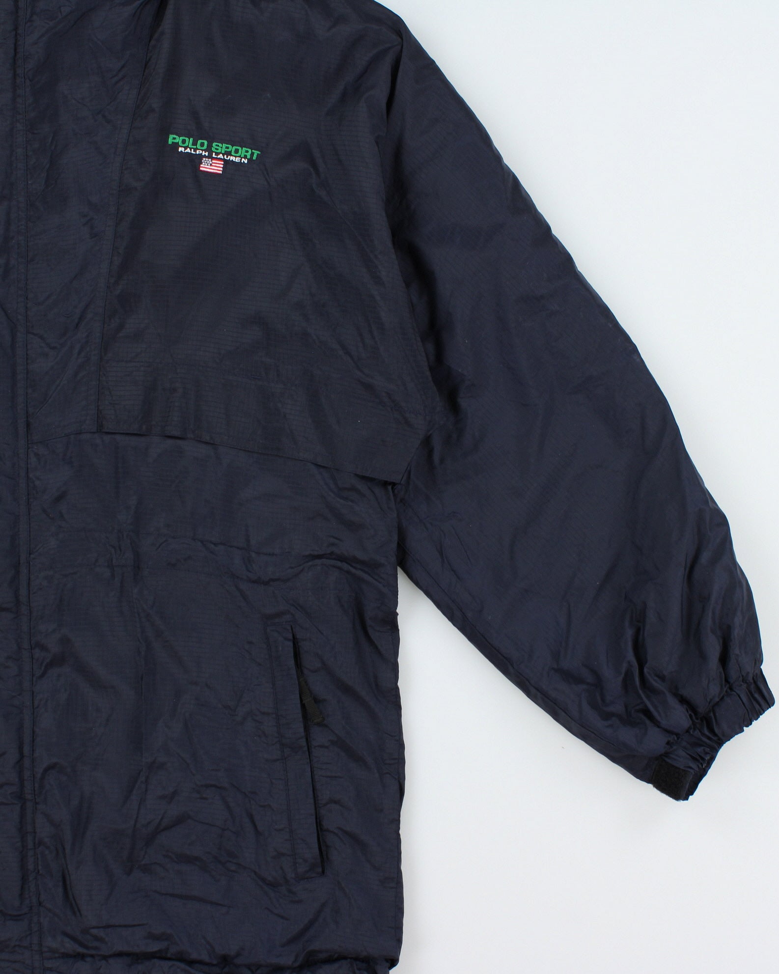 Vintage 1990s Polo Sport Ralph Lauren Fleece Lined Shell Waterproof Outdoors Jacket - M