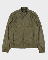 Vintage Y2K 00s Kappa Khaki Italia Soft Shell Cafe Racer Bomber Jacket - XL
