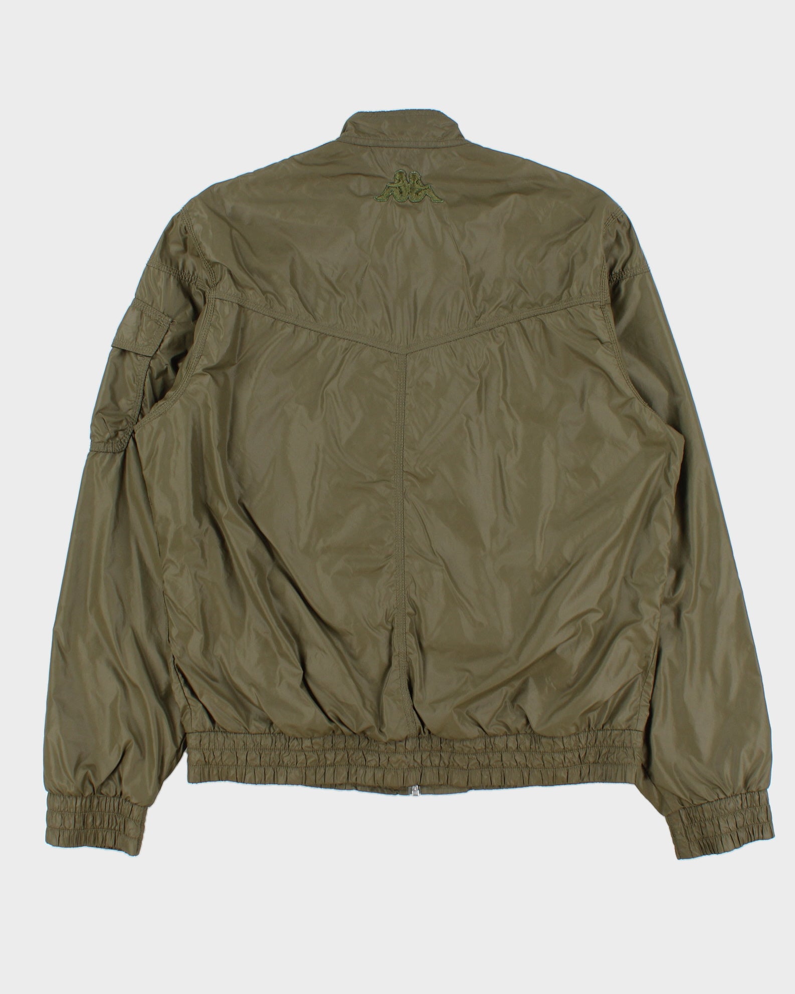 Vintage Y2K 00s Kappa Khaki Italia Soft Shell Cafe Racer Bomber Jacket - XL