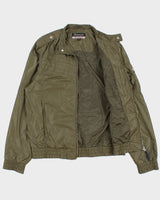 Vintage Y2K 00s Kappa Khaki Italia Soft Shell Cafe Racer Bomber Jacket - XL