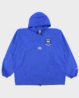 Vintage 1990s Umbro Neighbour Hoods FC Embroidered Shell Quarter-Zip Training Pullover Jacket - XL