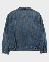 Vintage Y2K 00s Stetson Medium Wash Denim Trucker Jacket - L