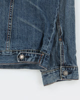 Vintage Y2K 00s Stetson Medium Wash Denim Trucker Jacket - L