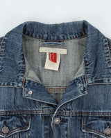 Vintage Y2K 00s Stetson Medium Wash Denim Trucker Jacket - L