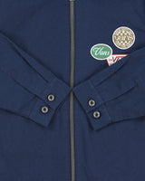 Vans Navy Multi Patch Canvas Harrington Skater Jacket - S