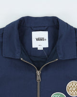 Vans Navy Multi Patch Canvas Harrington Skater Jacket - S
