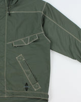 Vintage 1990s O'Neill Sno-Wear Khaki Contrast Stitch Waterproof Shell Mountain Jacket - L