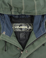 Vintage 1990s O'Neill Sno-Wear Khaki Contrast Stitch Waterproof Shell Mountain Jacket - L