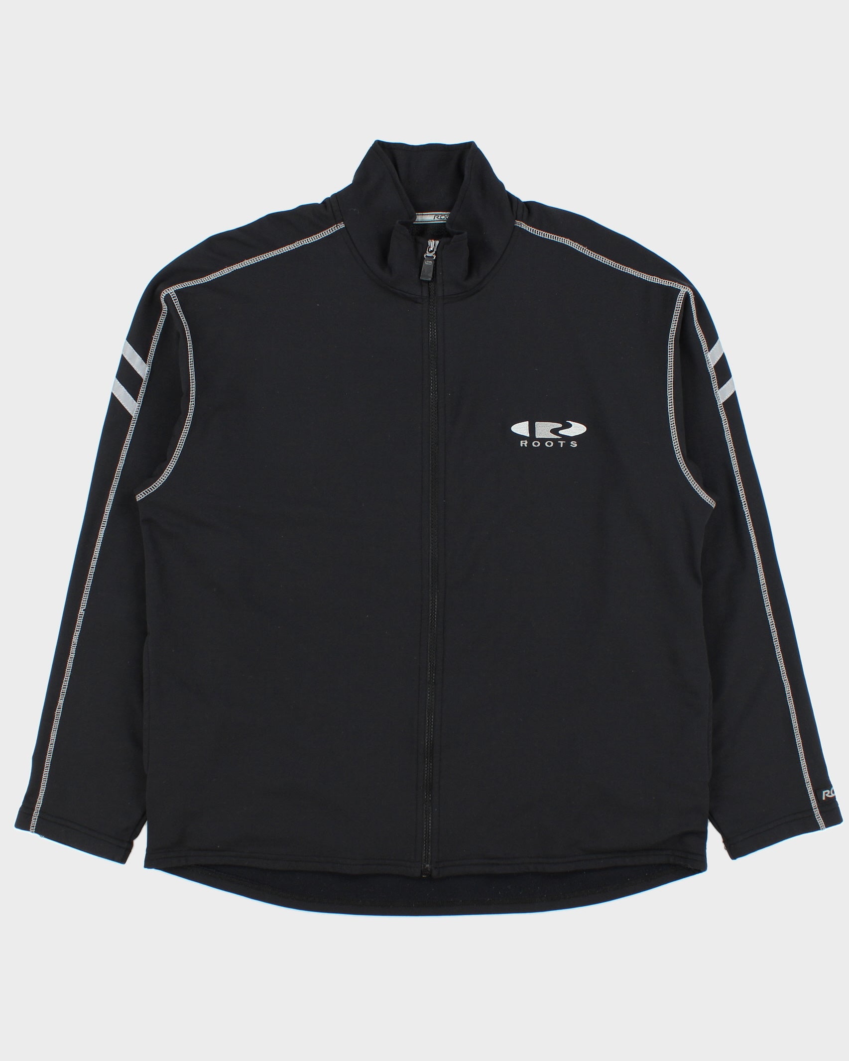 Vintage Y2K 00s Roots Active Contrast Stitch 3M Made In Canada Track Jacket - XL