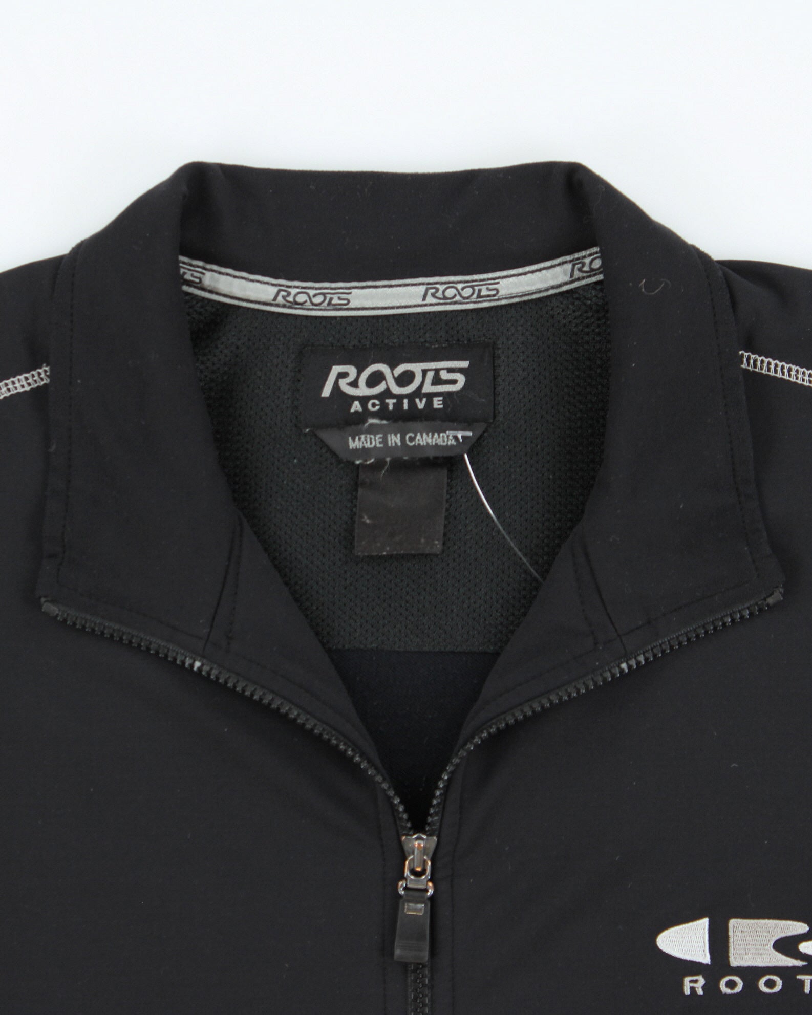 Vintage Y2K 00s Roots Active Contrast Stitch 3M Made In Canada Track Jacket - XL