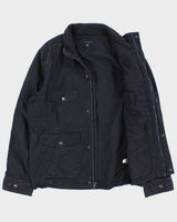 Vintage Y2K 00s Tommy Hilfiger Navy Canvas Multi-Pocket Field Jacket - L