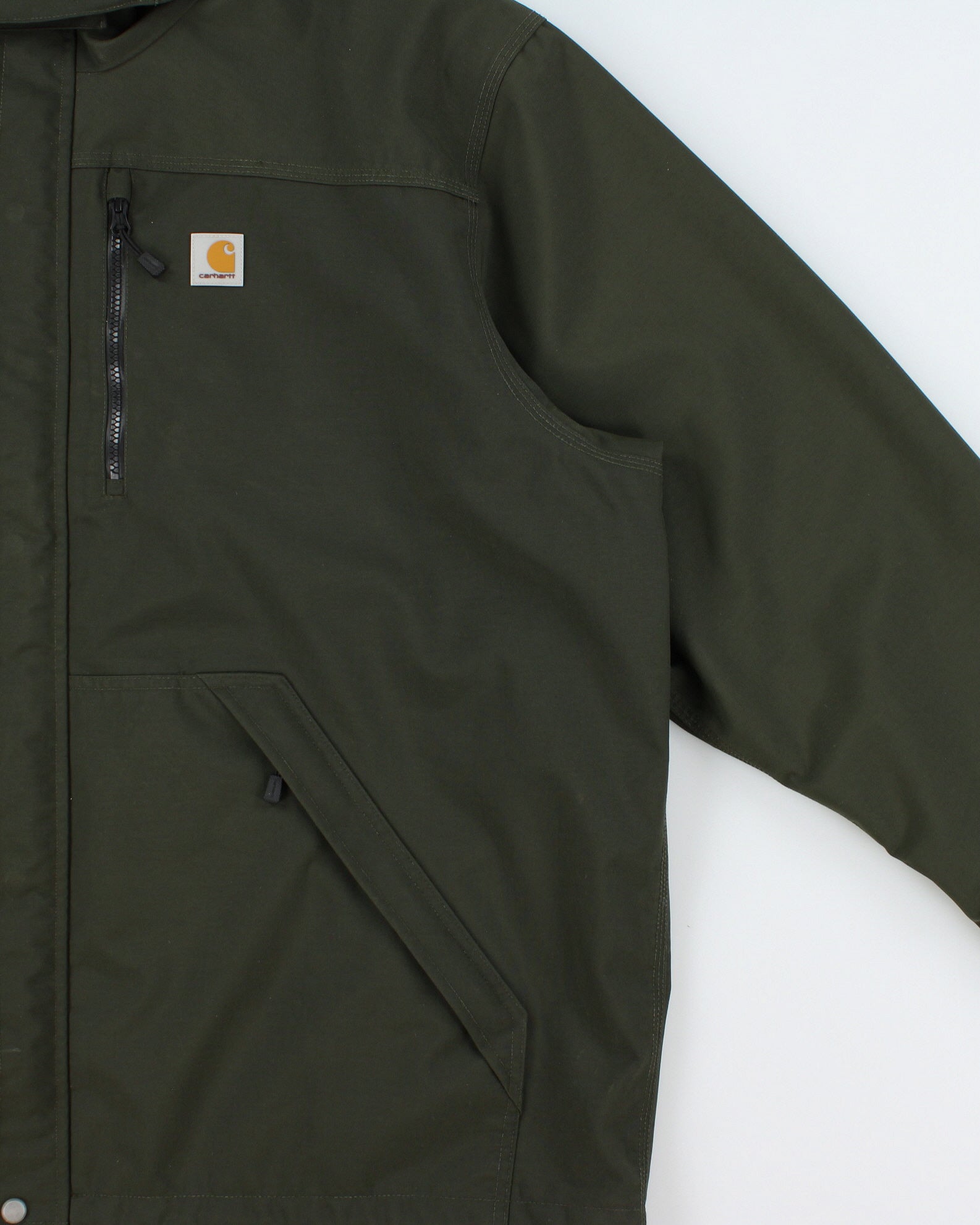 Vintage Carhartt Olive Green Waterproof Breathable Shoreline Storm Defender Jacket - XXXL