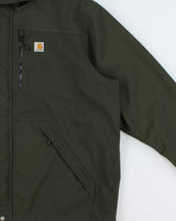 Vintage Carhartt Olive Green Waterproof Breathable Shoreline Storm Defender Jacket - XXXL