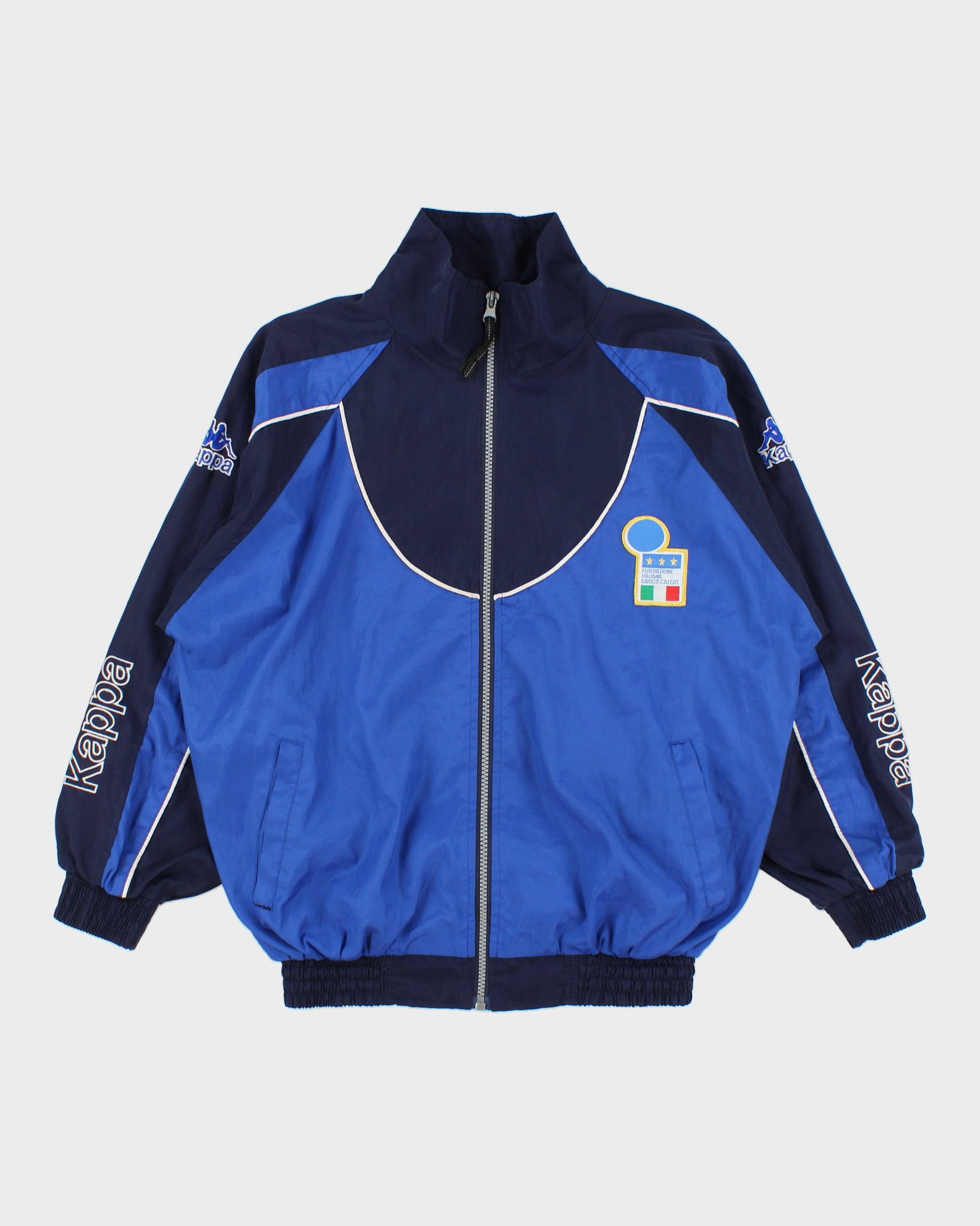 Vintage 1996 Kappa Italy Football Shell Track Bomber Jacket - S