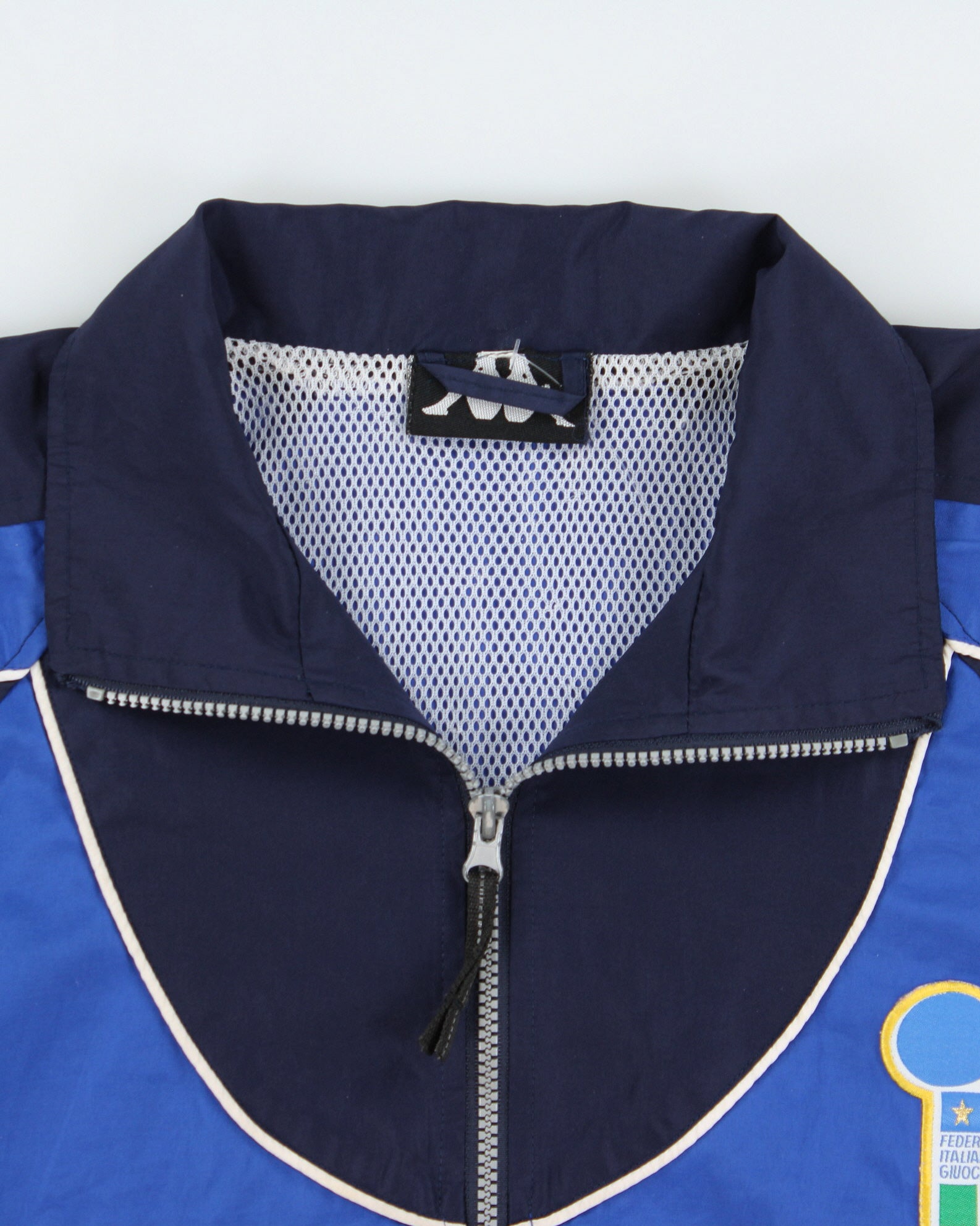 Vintage 1996 Kappa Italy Football Shell Track Bomber Jacket - S