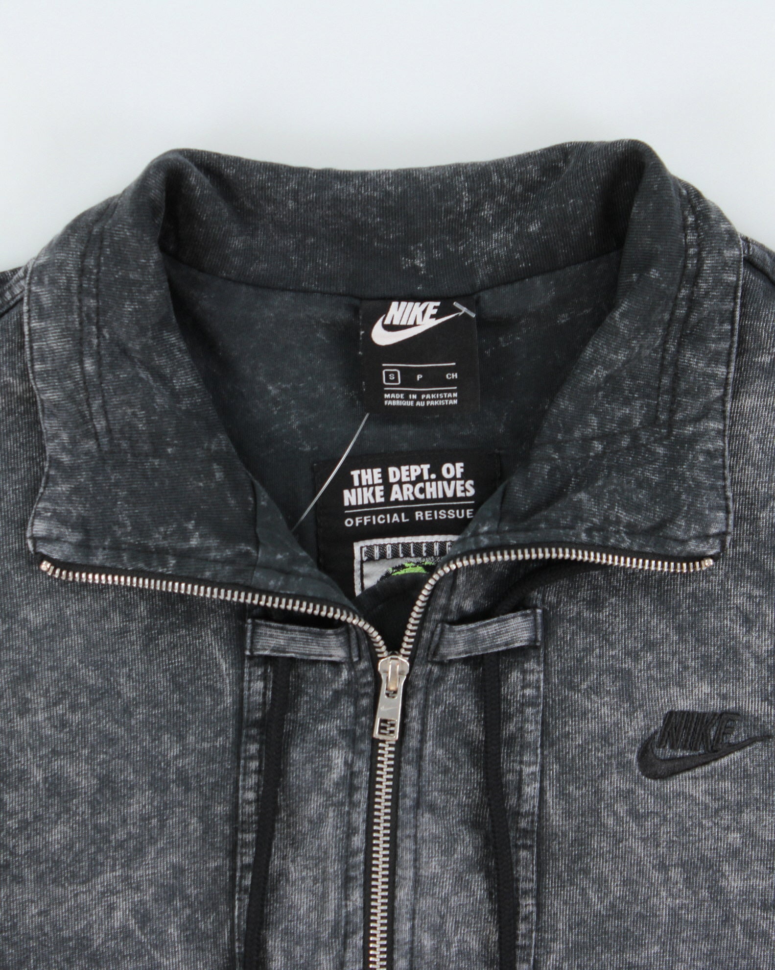 The Dept. Of Nike Archives Challenge Court Andre Agassi Reissue Acid Wash Heavyweight Boxy Track Jacket - S