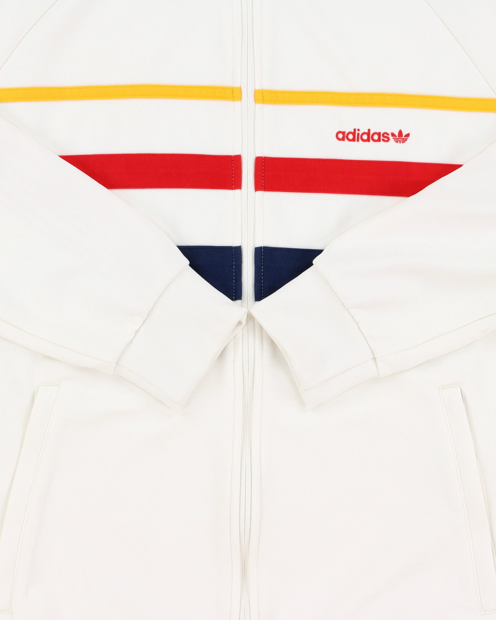 Adidas Originals 'The First Track Top' Heavyweight Classic Funnel-Neck Track Jacket - M